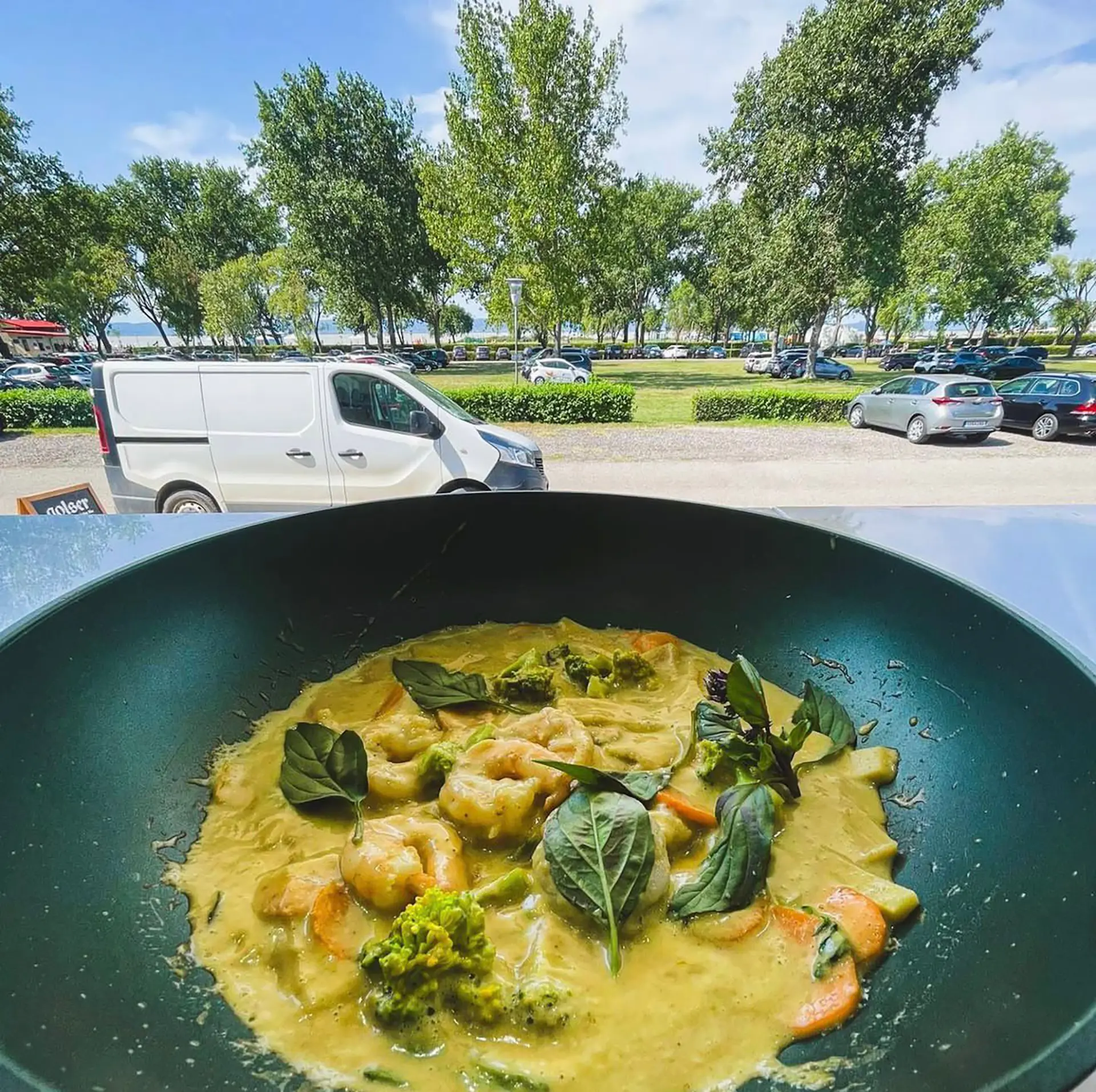 Green Curry Garnelen